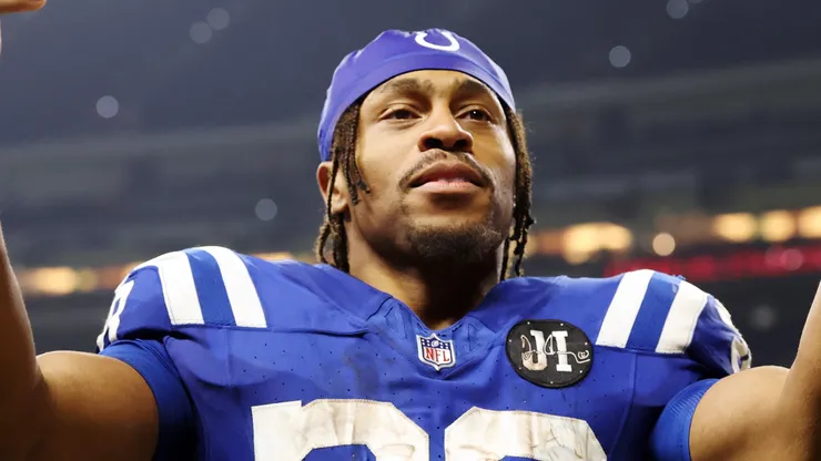 Jonathan Taylor #28 of the Indianapolis Colts