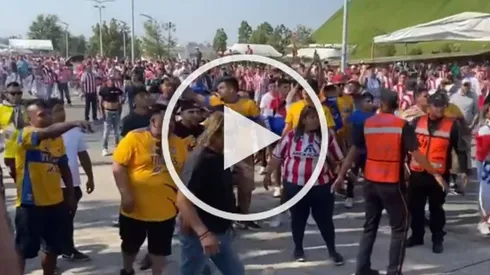 ¡Conato de bronca en el Akron!