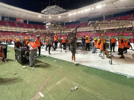 ¡Atento! Así quedó la cancha del Akron
