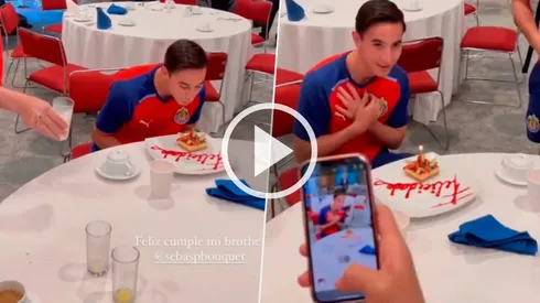 Sebastián Pérez Bouquet no recibió el tradicional pastelazo en su cumpleaños