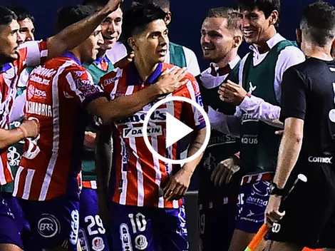 Dieter Villalpando anotó un golazo en la derrota de San Luis frente a Cruz Azul