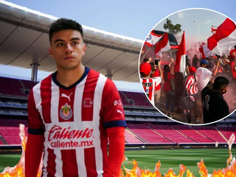 Afición de Chivas revienta al Nene Beltrán