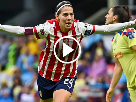 Golazo de Licha Cervantes para que Chivas Femenil le gane a América