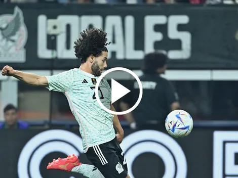 Golazo del Chino Huerta para el empate de la Selección Mexicana