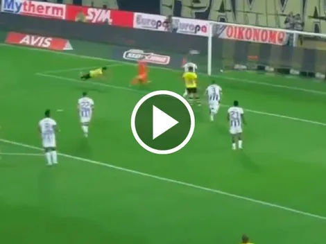 Orbelín Pineda marca un golazo con el AEK Atenas