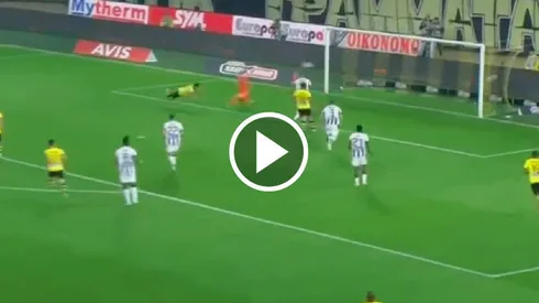 Orbelín Pineda marcó un golazo con el AEK Atenas