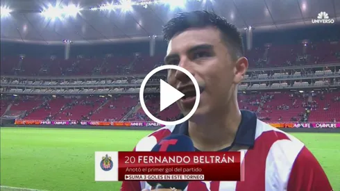 Fernando Beltrán reveló que lo más importante era ganar y reconciliarse con la afición de Chivas