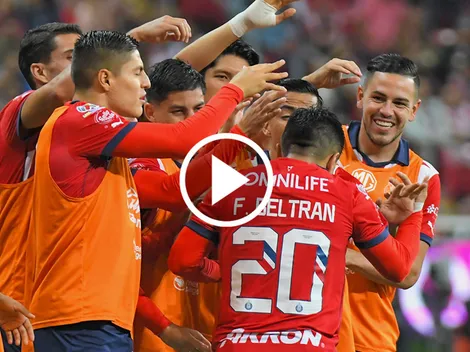 Golazo del Nene Beltrán para que Chivas le gane a Atlas