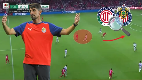 Los errores de Chivas en el gol de Toluca.