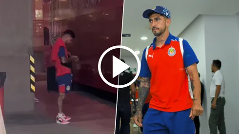 Víctor Guzmán fue el primero en subir al camión de Chivas e irse de Toluca
