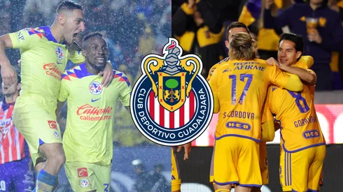 Chivas no pudo competir ante América y Tigres UANL.