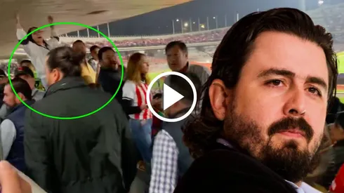 Amaury Vergara no se quedó hasta el final del partido