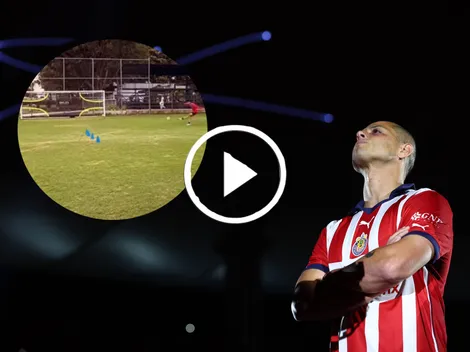 VIDEO: Chicharito anotó golazo al ángulo en entrenamiento de Chivas