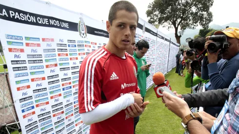 Donde ver en vivo la presentación de Chicharito Javier Hernandez durante la zona mixta de la seleccion nacional de Mexico previo a su juego contra Panama en el marco del hexagonal eliminatorio de CONCACAF rumbo al mundial de Brasil 2014. Foto:Imago7/Luis Licona
