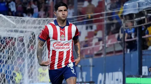 El particular festejo de Víctor Guzmán.