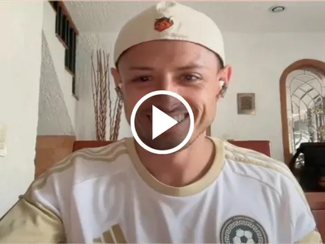 Chicharito y su aparatosa caída de una silla por el Olimpo United