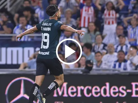 La emotiva reacción de Ricardo Marín a su gol