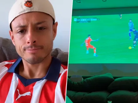 Chicharito celebró así el gol de Ricardo Marín