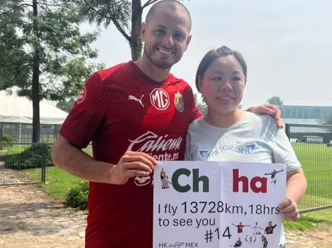 Fanática de Chicharito viajó desde Hong Kong solo para conocerlo