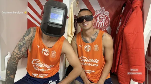 Chivas publicó su peculiar imagen del eclipse solar de abril de 2024