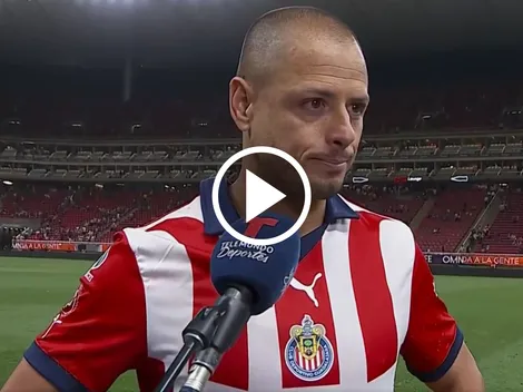 Chicharito reaccionó así a su primer gol tras 14 años