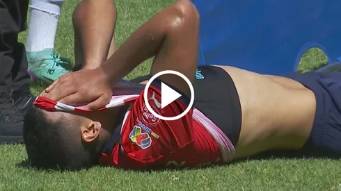 Raúl Martínez sufrió una preocupante lesión.
