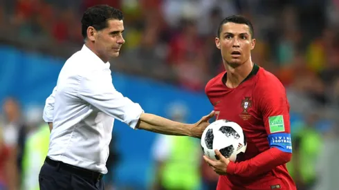 Hierro y CR7, dos viejos amigos.