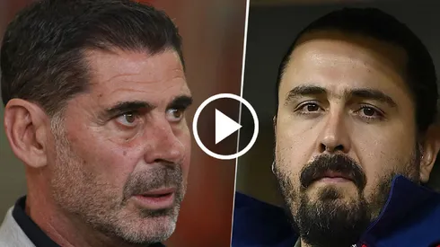 Fernando Hierro y Amaury Vergara fueron al vestidor del Guadalajara.