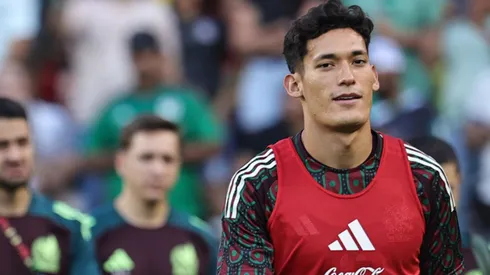 Chiquete, durante un juego con el Tri.