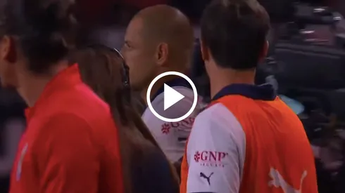 El atacante se notaba muy molesto tras la derrota de los rojiblancos.