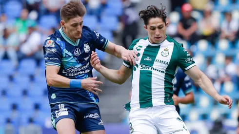 Cervantes en su último juego con Santos.