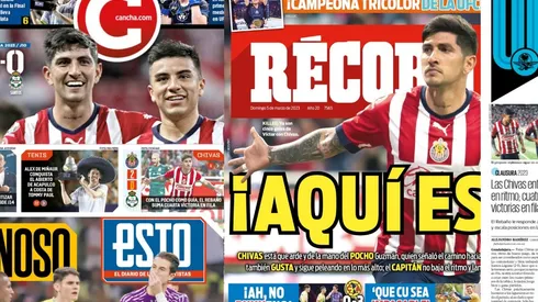 La victoria rojiblanca y el traspié azulcrema se dividió el protagonismo en las Portadas del día