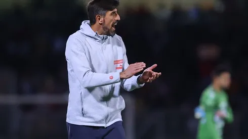 Paunovic compareció a la conferencia de prensa y destacó la producción de su delantero