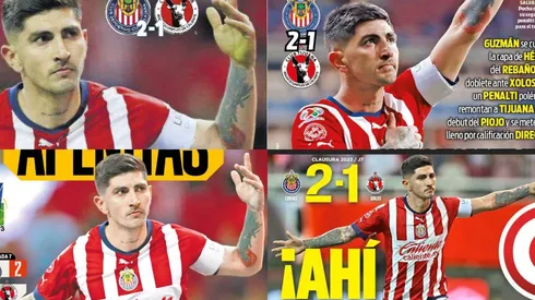 Las portadas coincidieron todas en destacar al Pocho Guzmán como protagonista del triunfo de Chivas