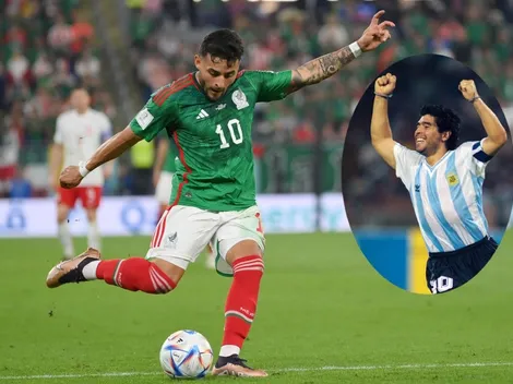 Alexis le recuerda a Diego Maradona