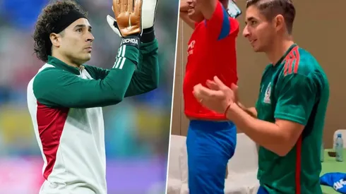 Isaác Brizuela vistió su playera tricolor para mirar el debut frente a Polonia