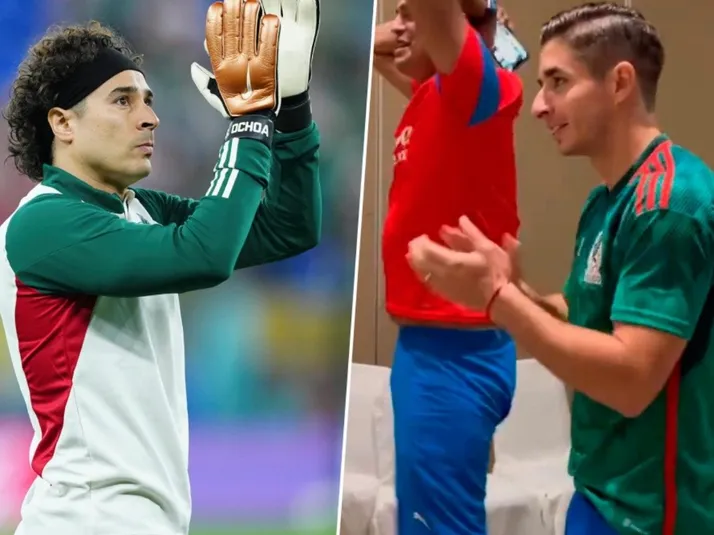 El emotivo festejo por atajada de Ochoa | Video