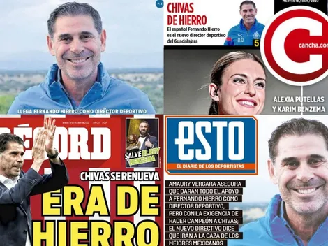 El anuncio de Hierro acaparó portadas
