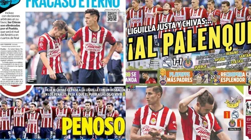 Los principales diarios deportivos plenaron su Primera Página con la eliminación de Chivas