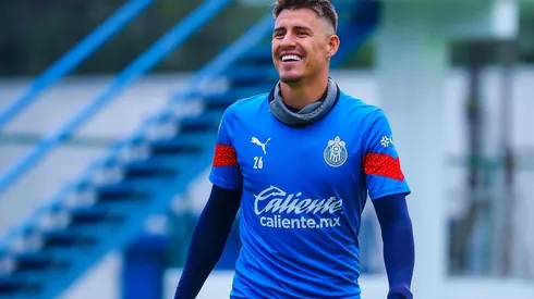 Cristian Calderón brilló en la última sesión de entrenamiento en la sede de Cruz Azul