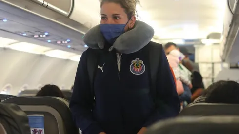 Las rojiblancas viajaron este lunes a Texas para su histórico compromiso internacional