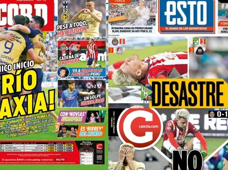 Pésimo inicio acapara las Portadas del día