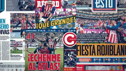 La Primera Página de los principales diarios deportivos fueron todas para Chivas