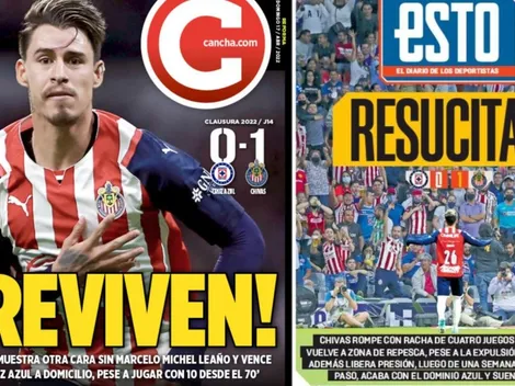 Chivas acapara las portadas del día con su resurrección