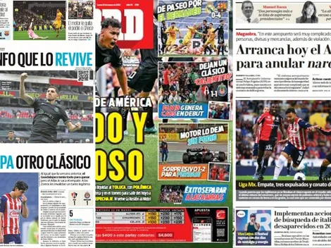 Clásico Tapatío quedó relegado en las portadas del día