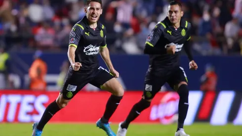 Angulo celebra su gol en San Luis (JAM MEDIA)