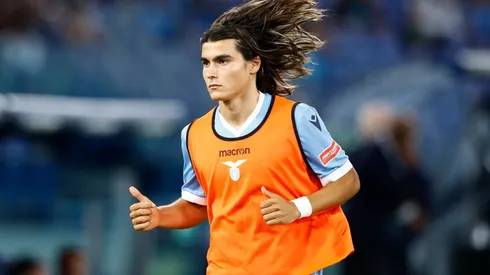 Luka Romero en un partido con la Lazio (GETTY)
