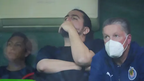 Amaury Vergara durante el partido de Chivas contra León (IMAGO 7)