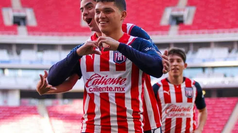 Sebastián Martínez celebra uno de sus goles con Tapatío (IMNAGO 7)