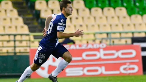 Pizzuto en un partido con el Pachuca